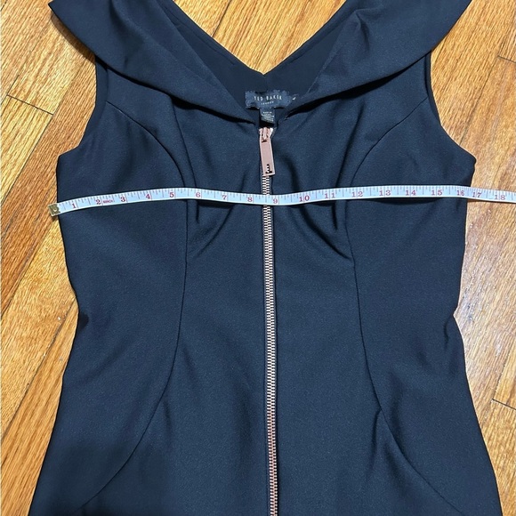 Ted Baker Ravana front-zip dress in Black - Size US 4 - Picture 7 of 13